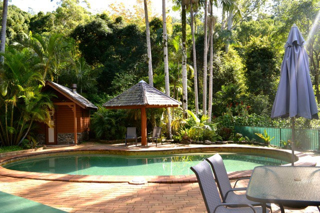 Our NImbin accommodation includes a swimming pool